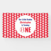 Little Rookie Baseball 1e verjaardag Spandoek (Horizontaal)