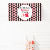 Little Rookie Baseball 1e verjaardag Spandoek (Insitu)