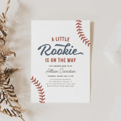 Little Rookie Baseball Baby shower Kaart