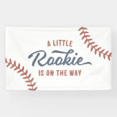 Little Rookie Baseball Baby shower Spandoek (Horizontaal)