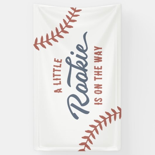 Little Rookie Baseball Baby shower Spandoek (Verticaal)