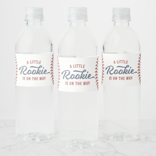 Little Rookie Baseball Baby shower Waterfles Etiket (Flessen)