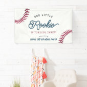 Little Rookie Baseball Boy Verjaardag Welkom Spandoek (Insitu)