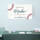 Little Rookie Baseball Boy Verjaardag Welkom Spandoek (Beurs)