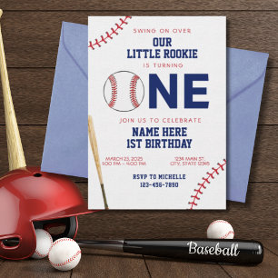 Little Rookie Baseball eerste verjaardag Kaart