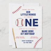 Little Rookie Baseball eerste verjaardag Kaart (Voorkant)