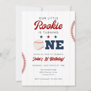 Little Rookie Honkbal 1e Verjaardag Kaart