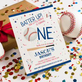 Little Rookie Honkbal Budget 1e Verjaardag Uitnodi