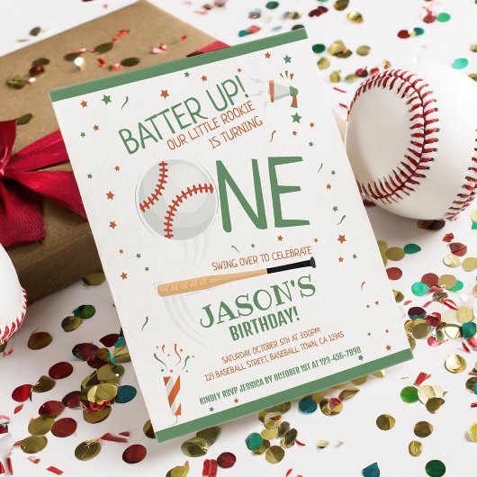 Little Rookie Honkbal Groen Budget 1e Verjaardag