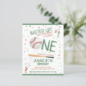 Little Rookie Honkbal Groen Budget 1e Verjaardag (Staand voorkant)