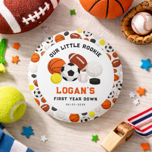 Little Rookie Sporten 1e Verjaardagsfeestje All- Ronde Button 3,2 Cm