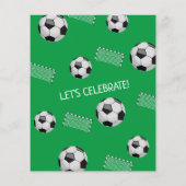 Little Rookie Voetbal Budget 1e Verjaardag Uitnodi (Achterkant)