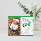 Little Rookie Voetbal Budget Foto 1e Verjaardag (Staand voorkant)