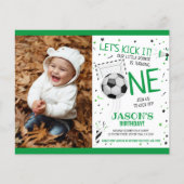 Little Rookie Voetbal Budget Foto 1e Verjaardag (Voorkant)