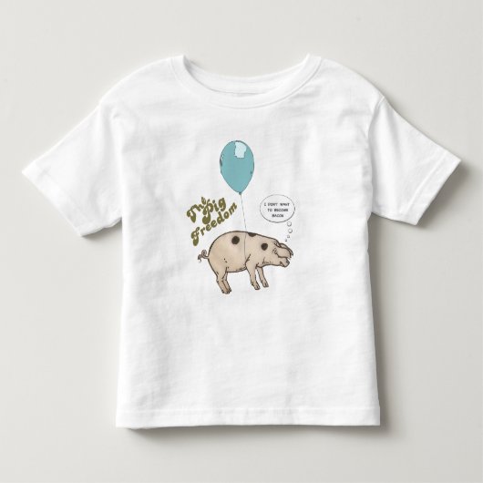 Little rose pig kinder shirts (Voorkant)