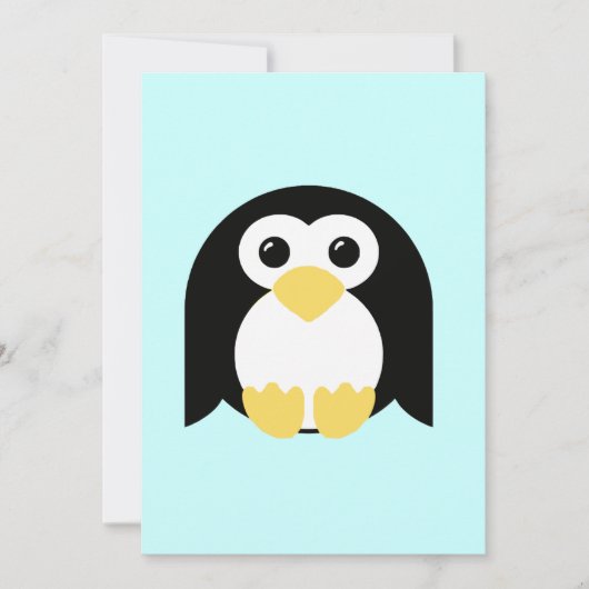 Little Round Penguin Kaart (Voorkant)