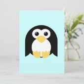 Little Round Penguin Kaart (Staand voorkant)