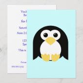 Little Round Penguin Kaart (Voorkant / Achterkant)