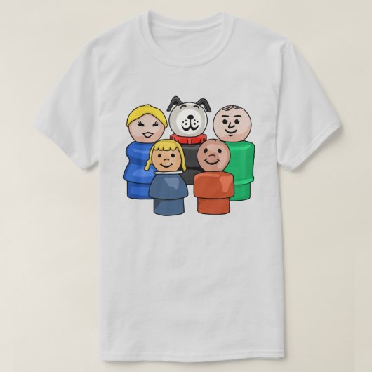 Little Round People Family T-shirt (Design voorkant)