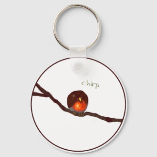 Little round Robin chirping chirping chirp Sleutelhanger