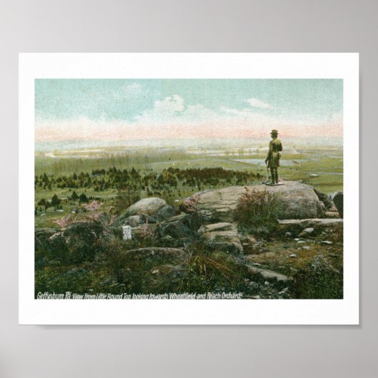Little Round Top, Gettysburg Battlefield  Poster (Voorkant)