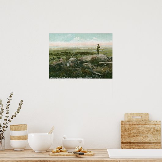 Little Round Top, Gettysburg Battlefield  Poster (Keuken)