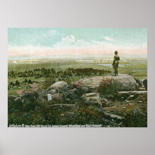 Little Round Top, Gettysburg Battlefield  Poster (Voorkant)