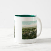 Little Round Top, Gettysburg Battlefield  Tweekleurige Koffiemok (Voorkant rechts)