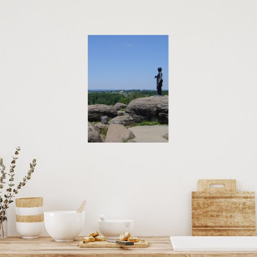 Little Round Top Panorama 6 Poster (Keuken)