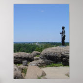 Little Round Top Panorama 6 Poster (Voorkant)