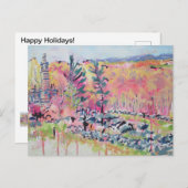 Little Roundtop Redbuds #120401 Feestdagenkaart (Voorkant / Achterkant)