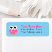 Little Roze Owl Etiket (Insitu)