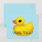 "Little Rubber Ducky" Briefkaart (Voorkant / Achterkant)