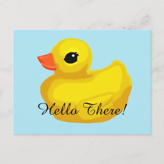 "Little Rubber Ducky" Briefkaart (Voorkant)