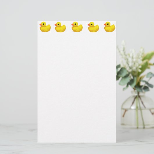 "Little Rubber Ducky" Briefpapier (Staand voorkant)