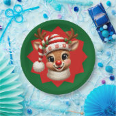 Little Rudolf  Paper Plate Papieren Bordje (Feest)