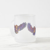 Little Ruru Morepork Owl Trio Matglas Koffiemok (Voorkant links)