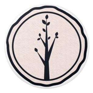 Little Rustic Tree Natuur Minimalistisch Biologisc Keramische Knop