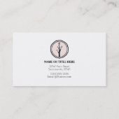 Little Rustic Tree Natuur Modern Custom Logo Visitekaartje (Achterkant)