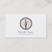Little Rustic Tree Natuur Modern Custom Logo Visitekaartje (Voorkant)