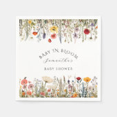 Little Rustic Wildflower Baby shower Servet (Voorkant)