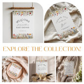 Little Rustic Wildflower Baby shower Servet