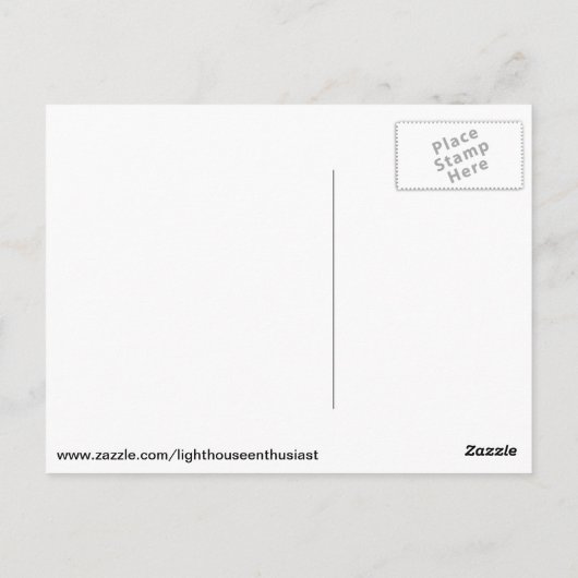 Little Sable Lighthouse Briefkaart (Achterkant)