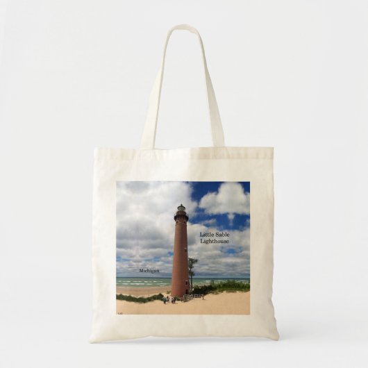 Little Sable Lighthouse canvas tas (Voorkant)
