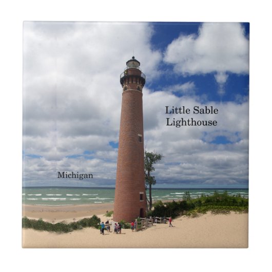 Little Sable Lighthouse tegel Tegeltje (Voorkant)
