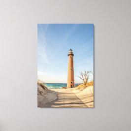 Little Sable Point Lighthouse Canvas Afdruk