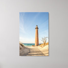 Little Sable Point Lighthouse Canvas Afdruk