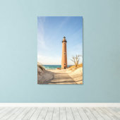 Little Sable Point Lighthouse Canvas Afdruk (Insitu (Houten vloer))