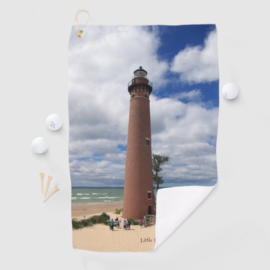 Little Sable Point Lighthouse golfhanddoek (Insitu)