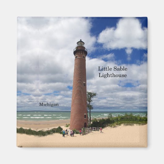 Little Sable Point Lighthouse magnet (Voorkant)